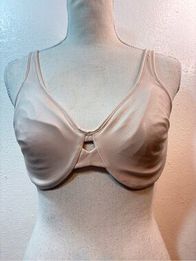 Lilyette Nude Support Underwire Bra with Center Keyhole